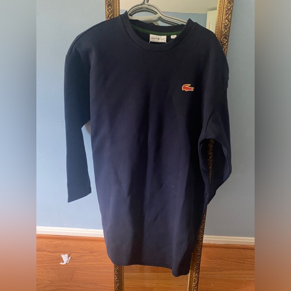 Navy blue Lacoste sweater dress